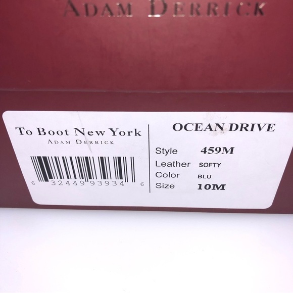 To Boot New York Adam Derrick Men’s Ocean Drive Suede Navy Blue Loafers - Picture 8 of 9